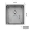 Pure.Sink Luxion Stainless steel sink 36x40 cm undermount, flush mount, and top mount  PLX3640-02